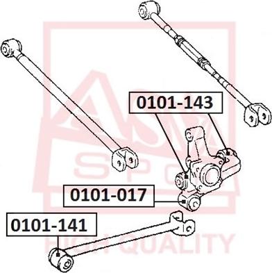 ASVA 0101-141 - Piekare, Šķērssvira www.autospares.lv