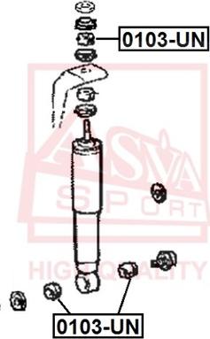 ASVA 0103-UN - Amortizatora statnes balsts www.autospares.lv