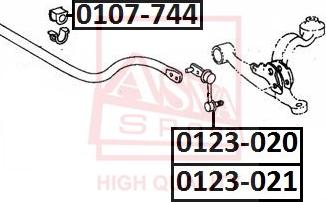 ASVA 0123-021 - Stiepnis / Atsaite, Stabilizators www.autospares.lv