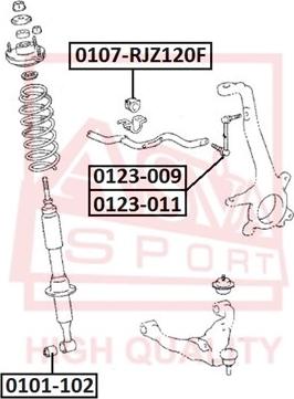 ASVA 0123-011 - Stiepnis / Atsaite, Stabilizators www.autospares.lv