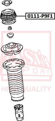 ASVA 0111-P9F1 - Amortizatora statnes balsts www.autospares.lv