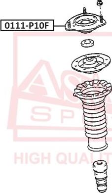 ASVA 0111-P10F - Amortizatora statnes balsts www.autospares.lv