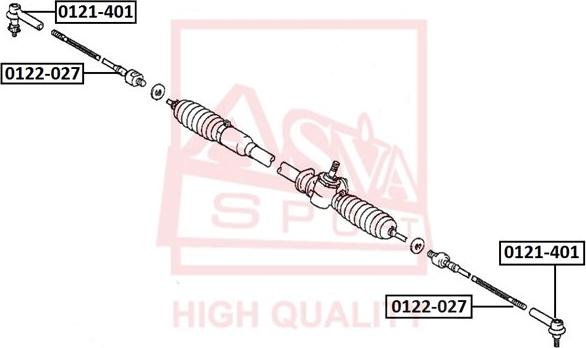 ASVA 0121-401 - Stūres šķērsstiepņa uzgalis www.autospares.lv