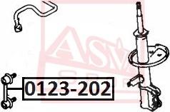 ASVA 0123-202 - Stiepnis / Atsaite, Stabilizators www.autospares.lv