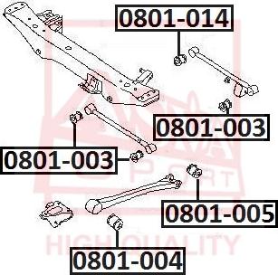 ASVA 0801-014 - Piekare, Šķērssvira www.autospares.lv