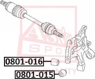 ASVA 0801-016 - Piekare, Šķērssvira www.autospares.lv