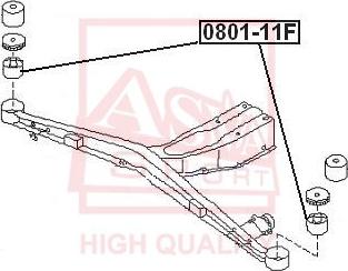 ASVA 0801-B11F - Piekare, Šķērssvira www.autospares.lv