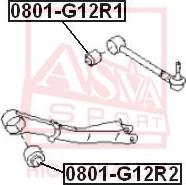 ASVA 0801-G12R1 - Piekare, Šķērssvira www.autospares.lv