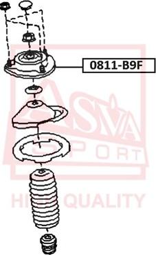 ASVA 0811-B9F - Amortizatora statnes balsts www.autospares.lv