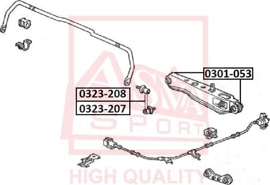 ASVA 0301-053 - Piekare, Šķērssvira www.autospares.lv