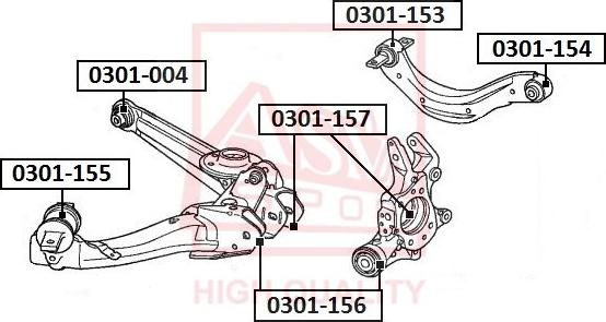 ASVA 0301-153 - Piekare, Šķērssvira www.autospares.lv