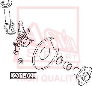 ASVA 0201-029 - Piekare, Šķērssvira www.autospares.lv