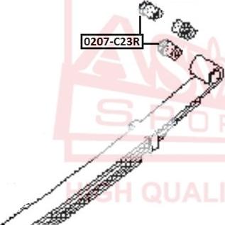 ASVA 0207-C23R - Bukse, Stabilizators autospares.lv