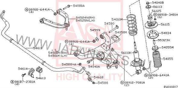 ASVA 0220-A60FD - Balst / Virzošais šarnīrs www.autospares.lv