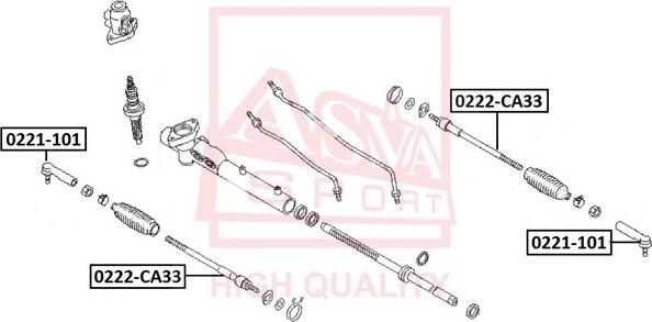 ASVA 0221-101 - Stūres šķērsstiepņa uzgalis www.autospares.lv