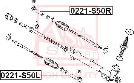 ASVA 0221-S50R - Stūres šķērsstiepņa uzgalis www.autospares.lv