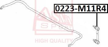 ASVA 0223-M11R4 - Stiepnis / Atsaite, Stabilizators www.autospares.lv