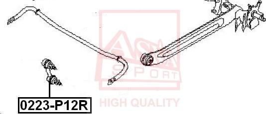 ASVA 0223-P12R - Stiepnis / Atsaite, Stabilizators www.autospares.lv