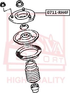 ASVA 0711-RH4F - Amortizatora statnes balsts www.autospares.lv