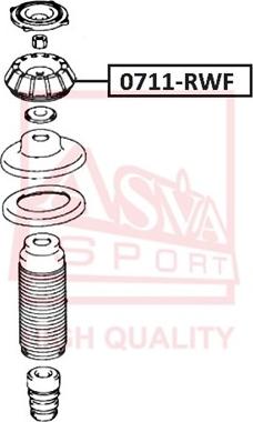 ASVA 0711-RWF - Amortizatora statnes balsts autospares.lv