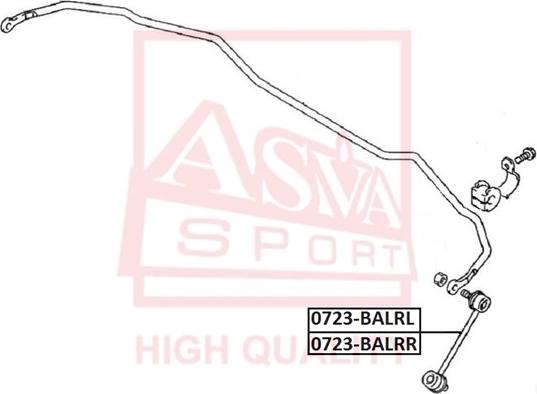 ASVA 0723-BALRL - Stiepnis / Atsaite, Stabilizators autospares.lv