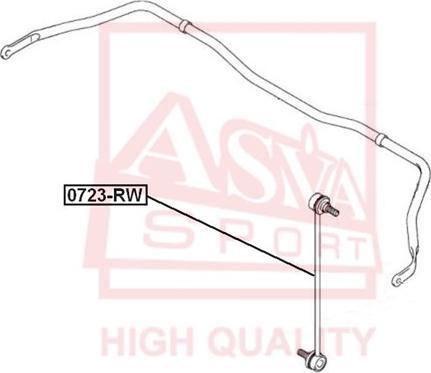 ASVA 0723-RW - Rod / Strut, stabiliser www.autospares.lv