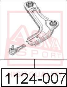 ASVA 1124-007 - Neatkarīgās balstiekārtas svira, Riteņa piekare www.autospares.lv