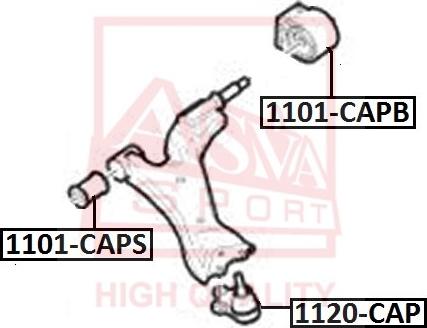 ASVA 1120-CAP - Balst / Virzošais šarnīrs autospares.lv