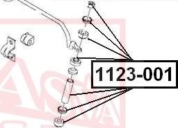 ASVA 1123-001 - Stiepnis / Atsaite, Stabilizators www.autospares.lv