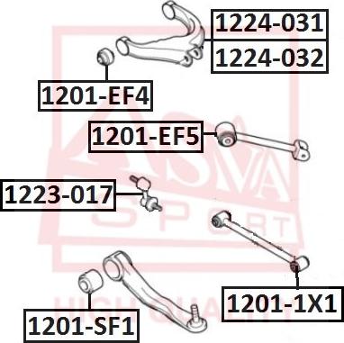 ASVA 1223-017 - Stiepnis / Atsaite, Stabilizators www.autospares.lv