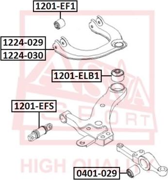 ASVA 1201-ELB1 - Piekare, Šķērssvira www.autospares.lv