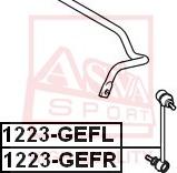 ASVA 1223-GEFR - Stiepnis / Atsaite, Stabilizators www.autospares.lv