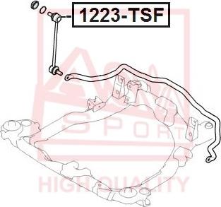 ASVA 1223-TSF - Stiepnis / Atsaite, Stabilizators www.autospares.lv