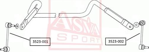 ASVA 3523-001 - Stiepnis / Atsaite, Stabilizators autospares.lv