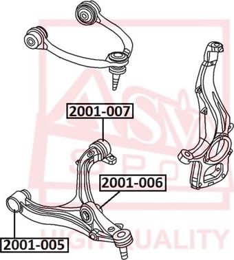 ASVA 2001-005 - Piekare, Šķērssvira www.autospares.lv