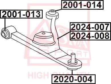 ASVA 2001-014 - Piekare, Šķērssvira www.autospares.lv