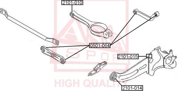 ASVA 2101-010 - Piekare, Šķērssvira www.autospares.lv