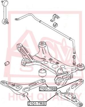 ASVA 2101-TRB - Piekare, Šķērssvira www.autospares.lv