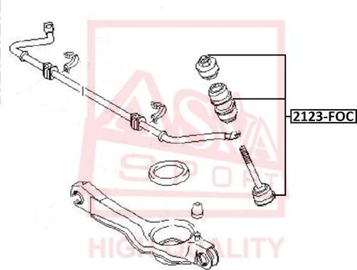 ASVA 2123-FOC - Stiepnis / Atsaite, Stabilizators autospares.lv