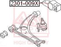 ASVA 2301-009X - Bush of Control / Trailing Arm www.autospares.lv