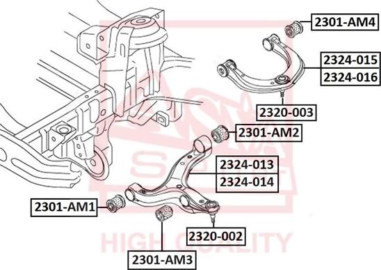 ASVA 2301-AM4 - Piekare, Šķērssvira www.autospares.lv