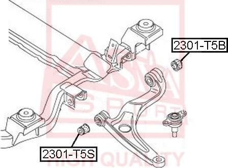 ASVA 2301-T5B - Piekare, Šķērssvira www.autospares.lv