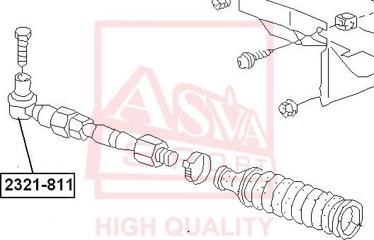 ASVA 2321-811 - Stūres šķērsstiepņa uzgalis www.autospares.lv