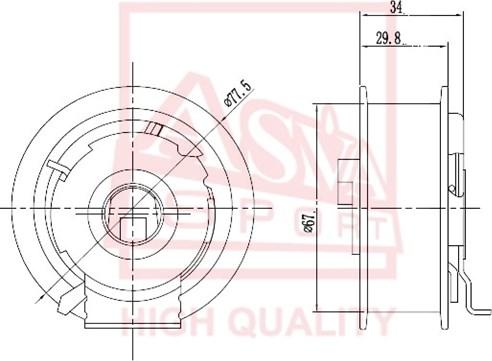 ASVA ADBP-005 - Spriegotājrullītis, Ķīļsiksna www.autospares.lv