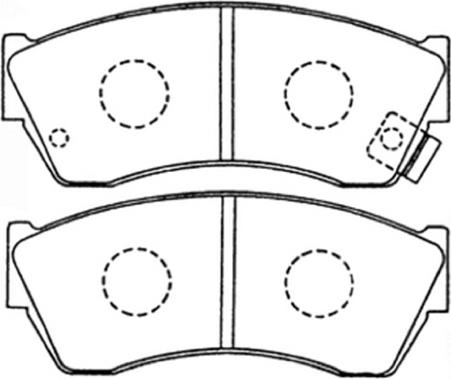 ASVA AKD-9169 - Brake Pad Set, disc brake www.autospares.lv