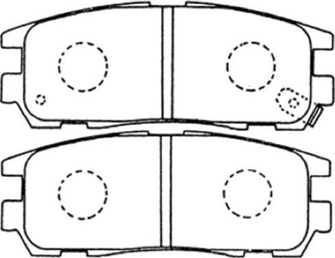 DJ Parts BP1053 - Тормозные колодки, дисковые, комплект www.autospares.lv