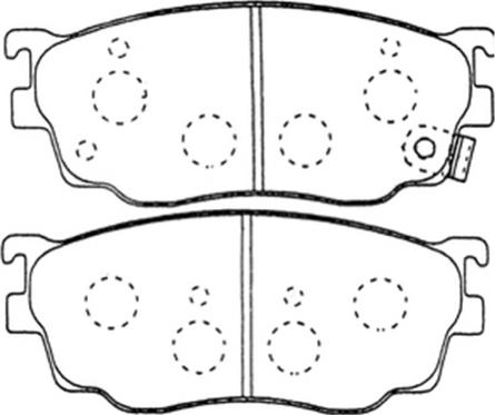 ASVA AKD-5418 - Bremžu uzliku kompl., Disku bremzes www.autospares.lv