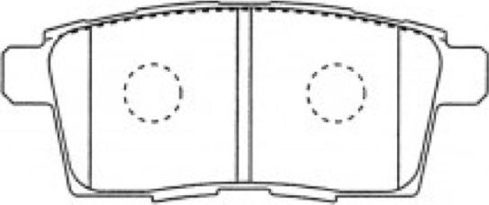 ASVA AKD-5814 - Brake Pad Set, disc brake www.autospares.lv