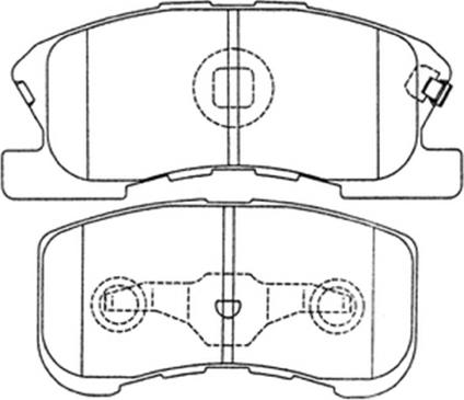 ASVA AKD-6427 - Bremžu uzliku kompl., Disku bremzes www.autospares.lv