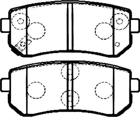 Klaxcar France 24495z - Brake Pad Set, disc brake www.autospares.lv